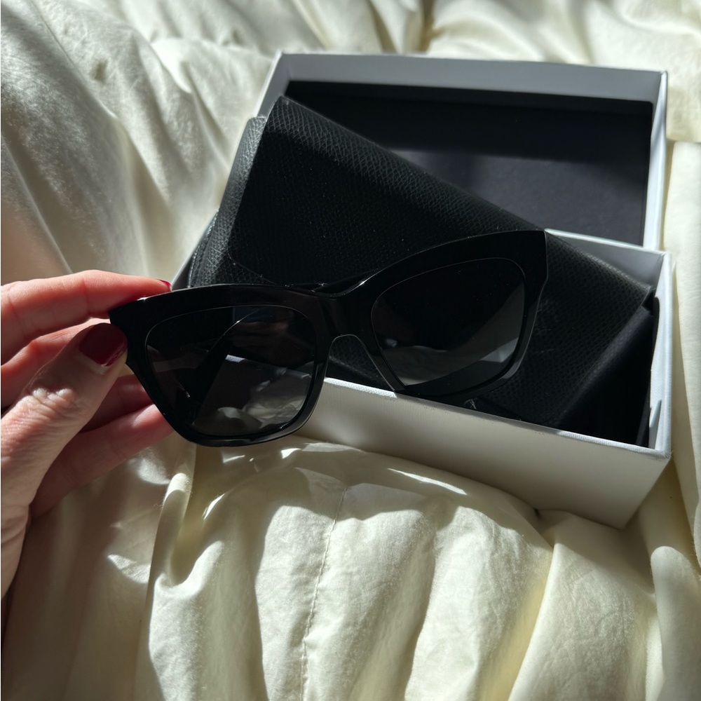 Celine Black on Black Triomphe Sunglasses
